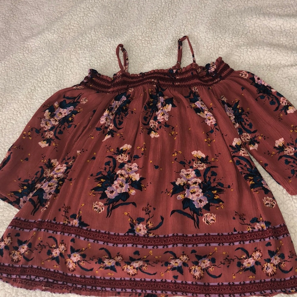 Floral off the shoulder top